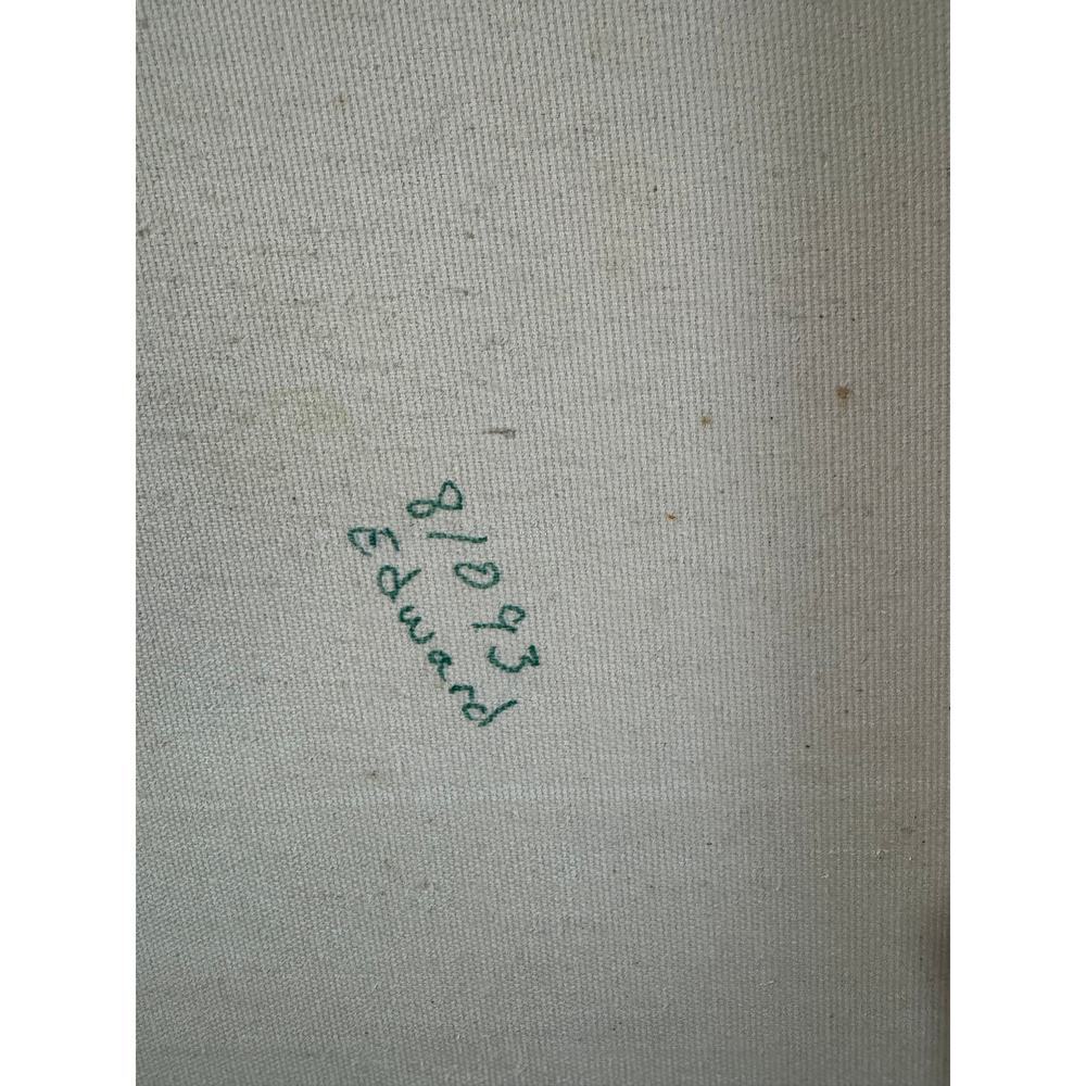 Edward 81093 Original Floral Oil Painting Professionally Stretched and Framed - Picture 7 of 8